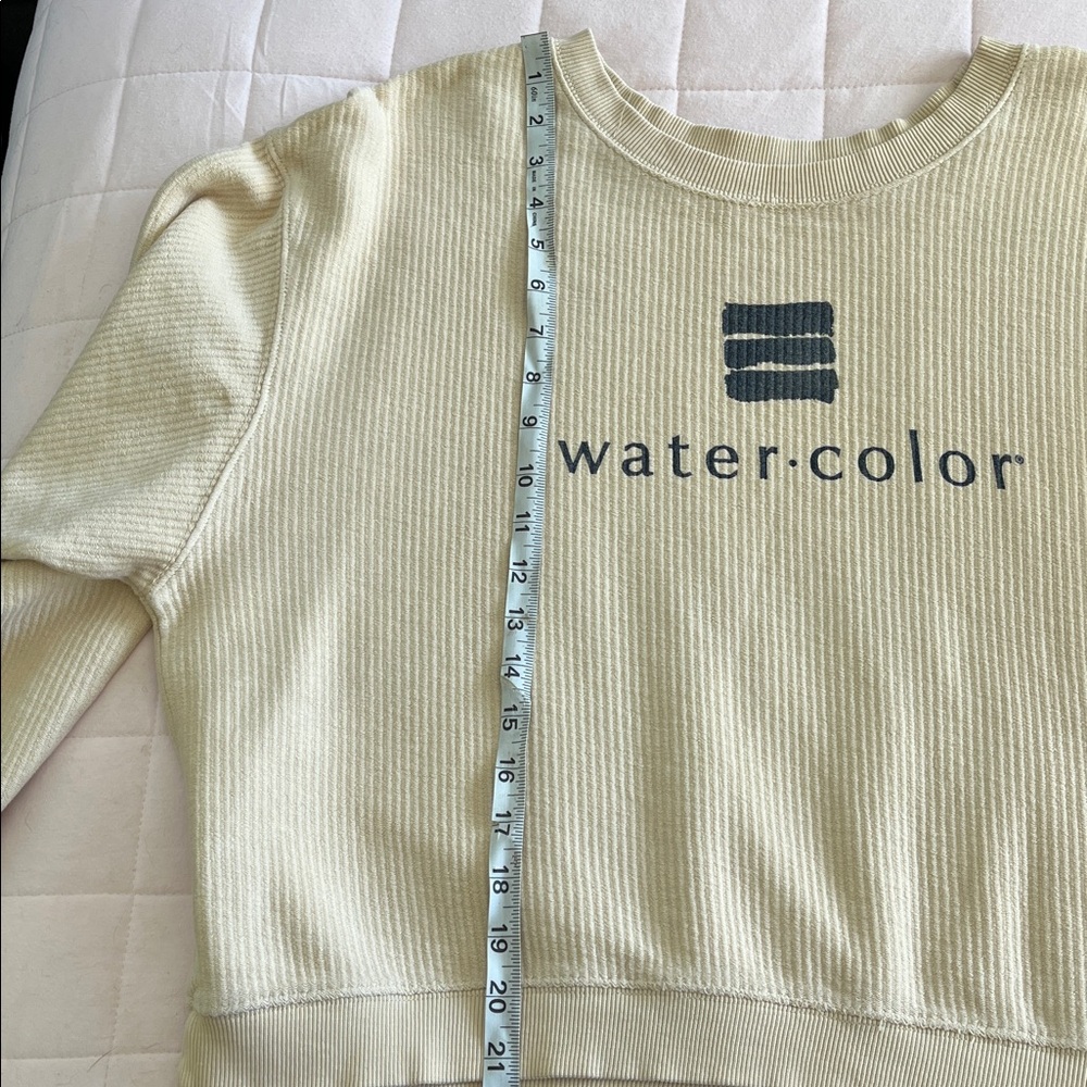 Unwind by League 30A Watercolor FL Women’s Cream Sweatshirt Size XLarge - Picture 16 of 16